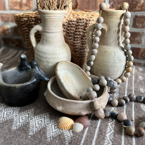 Old-World Clay Pottery